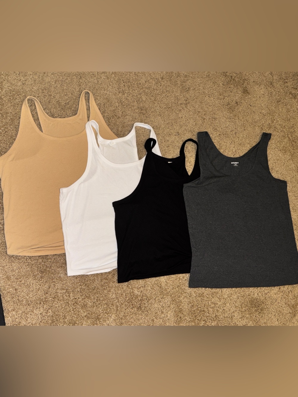 BUNDLE -  Everyday Ribbed Tank Tops - Black, White, Charcoal, Beige